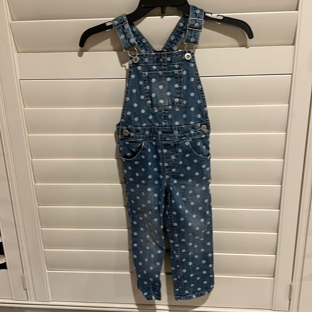 EUC 3T Oshkosh Polka Dot Overalls